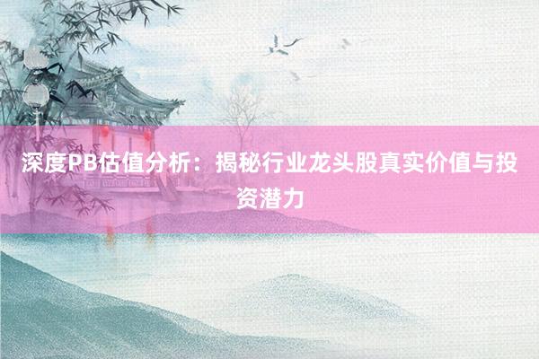 深度PB估值分析：揭秘行业龙头股真实价值与投资潜力